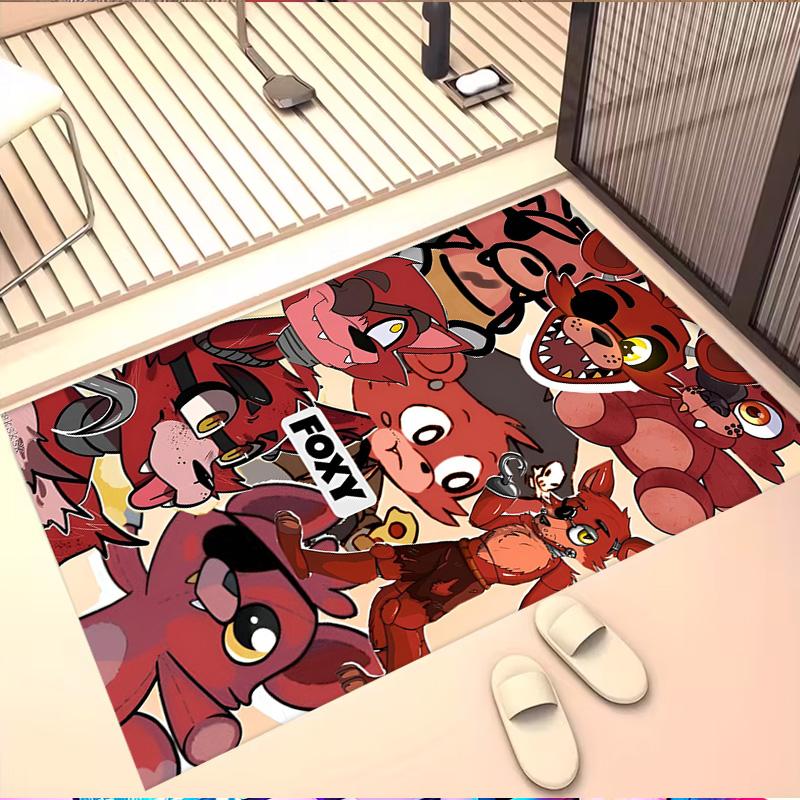 Five Nights at Freddy's Print Rug, Washable Floor Carpet, For Entryway Dorm Laundry Room Office Study, Home Decor Birthday Christmas Gift
