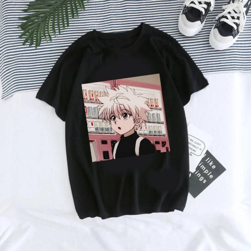Аниме Hunter X Hunter Футболка Япония Унисекс Хисока Киллуа Золдик Кавайная Смешная Футболка Курапика Дьявольский Глаз Короткий Рукав Топы