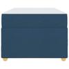Bed Frame with Mattress Blue 80 x 200 cm Fabric