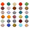 4MM Faceted Austrian Crystals Glass Beads Bicone Shape Spacer Loose Beads for Jewelry Making DIY