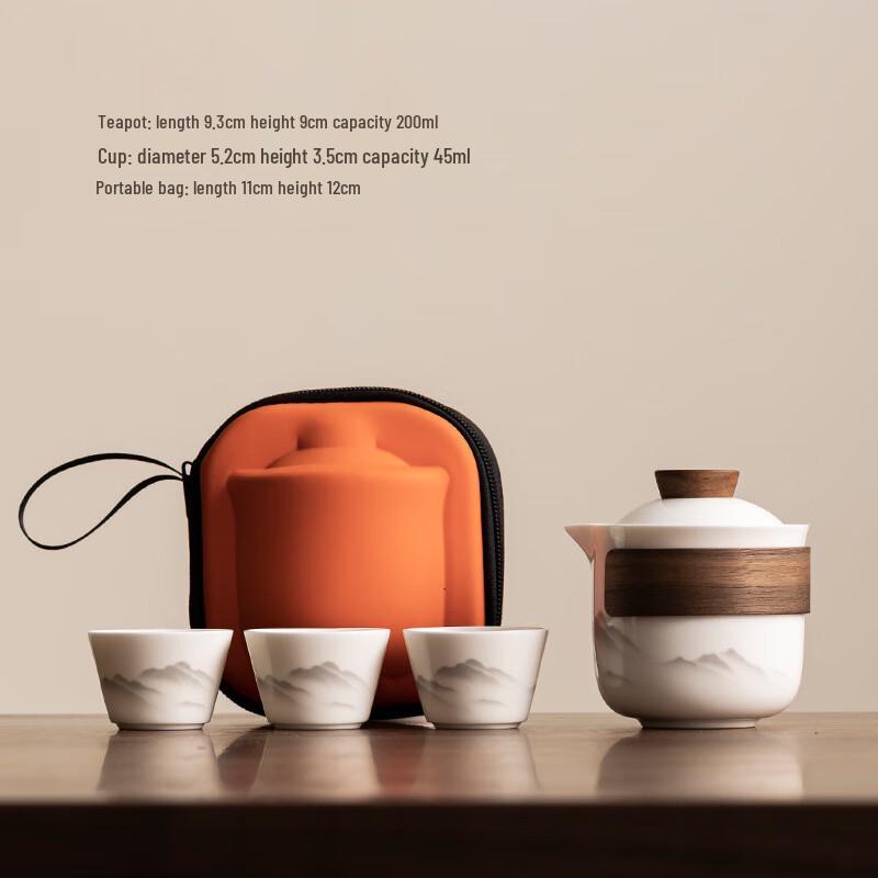 Shangqi Portable Ceramic Travel Tea Set