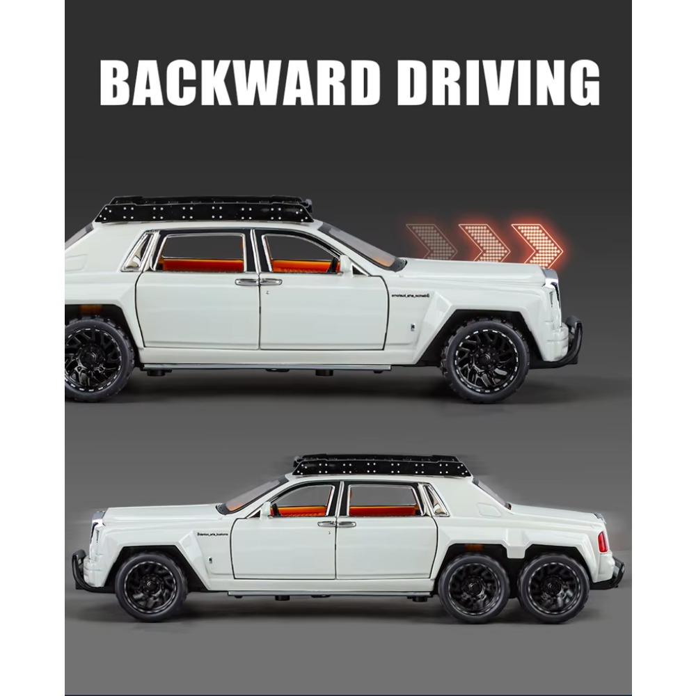 1/32 масштаб Rolls-Royce Phantom 6*6 сплав пикап модель автомобиля литые металлические внедорожники имитация модели автомобиля звук свет детские подарки