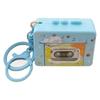 With music Retro Tape Recorder Keychain Cassette Recorder Recording Music Box Pendant   Backpack