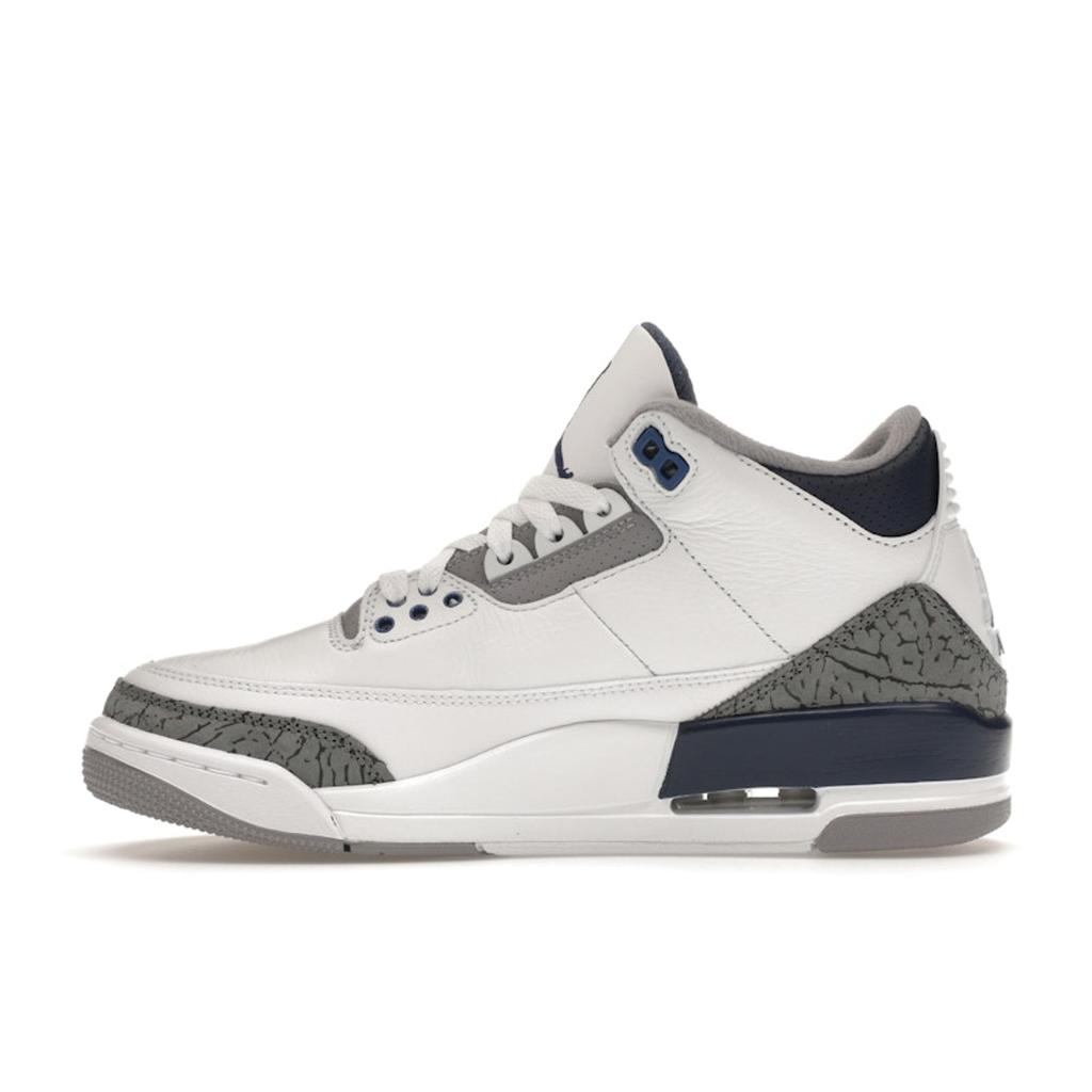 Air Jordan 3 Retro Midnight Navy Мужские кроссовки Белый цементно-серый Черный CT8532-140