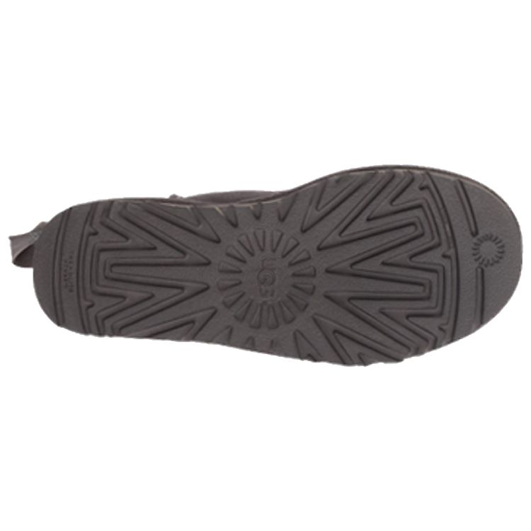 UGG Классические теплые короткие снегоступы с бантом Женские ботинки Угольный 1100212W-CHRC