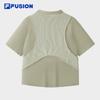 Fila FUSION Женская облегающая вязаная футболка с коротким рукавом