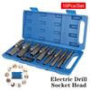 Removal Tools Electric Drill Socket Head Auto Accessories Chrome Vanadium 16PCS/Set Socket Wrench Bar Portable Car Repair Tools Universal