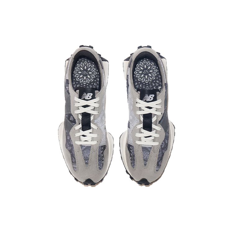 Shoe Palace x New Balance 327 Unity Pack - Наследие Серый Мужские Кроссовки Черный MS327SPG