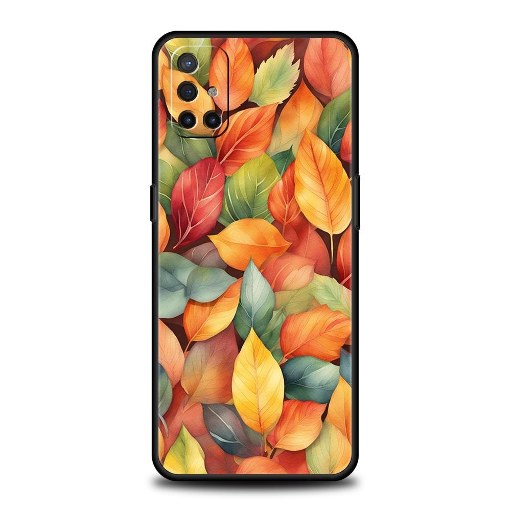 Мультяшный чехол с листьями для Oneplus 13R 13 12R 11 10T 10R Nord N100 N200 N10 10 9 9R 9RT CE 3 2 Z Pro 5G Мягкий ТПУ чехол Fundas