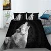 Animal Series Bedding Two Or Three-Piece Set Polyester Wolf 3D Digital Printing