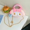 Hello Kitty Melody Cinnamoroll Small Crossbody Bag Pu Chain Handle Cute Summer Style For Casual Wear