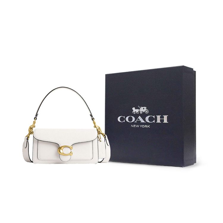Coach Кремовая женская сумка с верхней ручкой Tabby 20 Classic C Logo CM546-B4HA