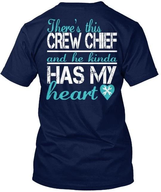 Crew Chief Girl There's This And He T shirt Made in USA S-5XL