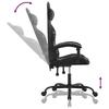 Gaming Chair Swivel Black and Camouflage PU Leather