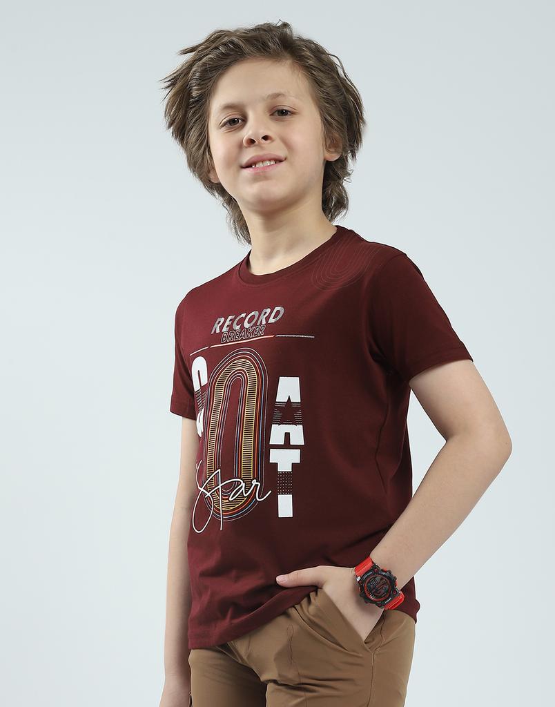 MONTE CARLO Мужская футболка стандартного кроя с принтом и рукавом до локтя