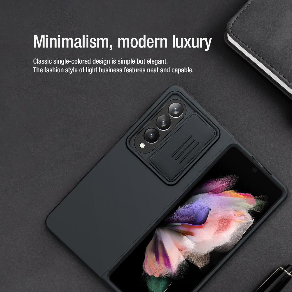 Для Samsung Galaxy Z Fold 4 5g чехол Nillkin Camshield шелковистый силиконовый слайд-камера задняя крышка для Samsung Galaxy Z Fold 4