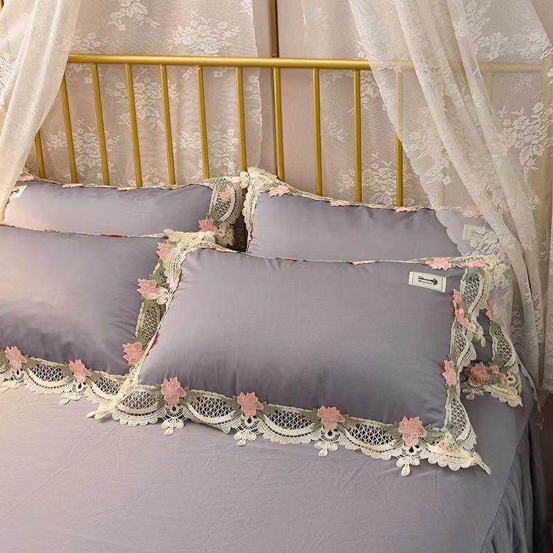 Высококачественный комплект наволочек из ледяного шелка 48*74 см, летний комплект