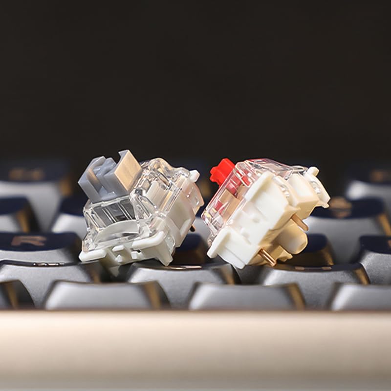 Gateron G Yellow Pro 3.0 3-контактный переключатель Pre-Lube RGB желто-красно-коричневая механическая клавиатура MX (108 предметов Pro 3.0 серебряный)