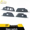 21 A3 Glass Switch Decorative Frame Electroplated Window Armrest Trim Car Accessories