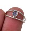 Натуральный кианит, драгоценный камень, ручная работа, ювелирное изделие из стерлингового серебра 925 пробы, кольцо, размер 7, w7r08