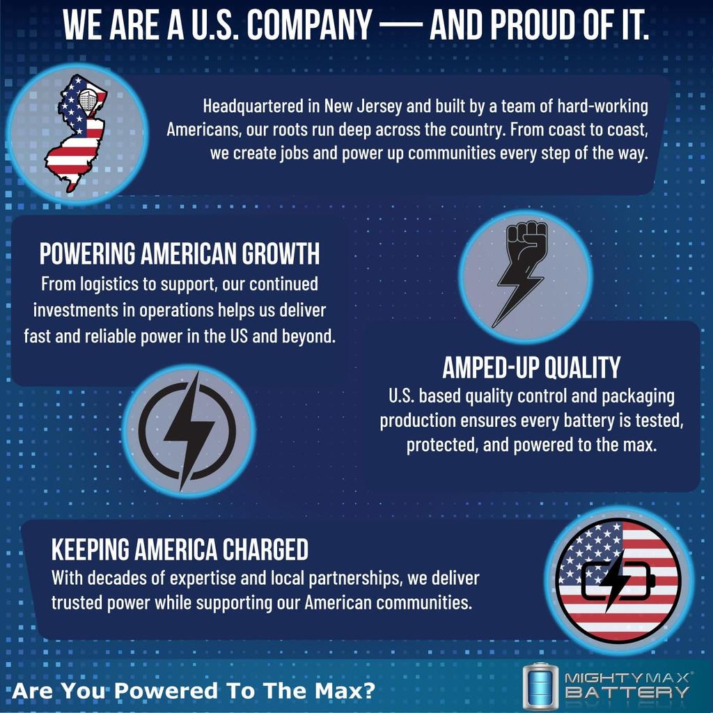 Аккумулятор Mighty Max 6V 12AH F2 SLA Запасной аккумулятор для Yuasa MP10, NPX-50, NP12-6