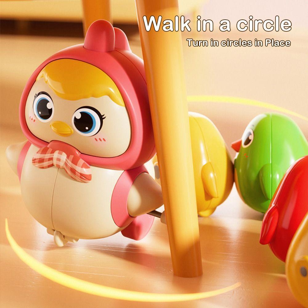 4pcs Set Sensory Exercise Walk Chicken Toys Intelligent Wind-up Toy for Baby Walking