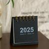 2025 Mini Simple Small Desk Calendar Pocket Portable Calendar Punch Plan Desktop Decoration