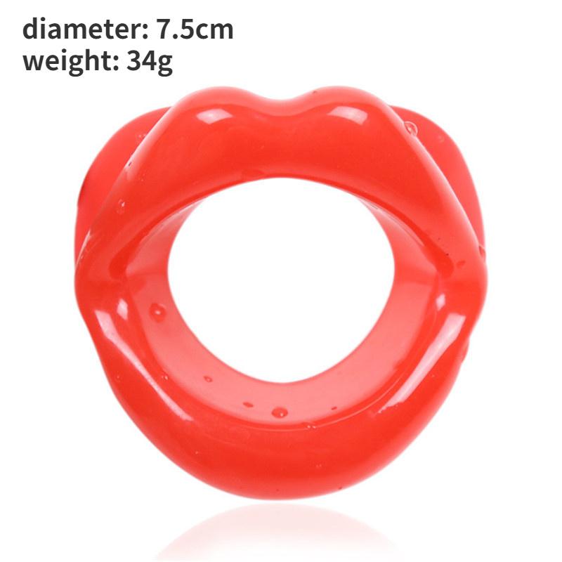 Silicone Mouth Shape Mouth Plug Bound Flirting Toy Adult Alternative Temperament and Interest Articles for Use Oral Sex