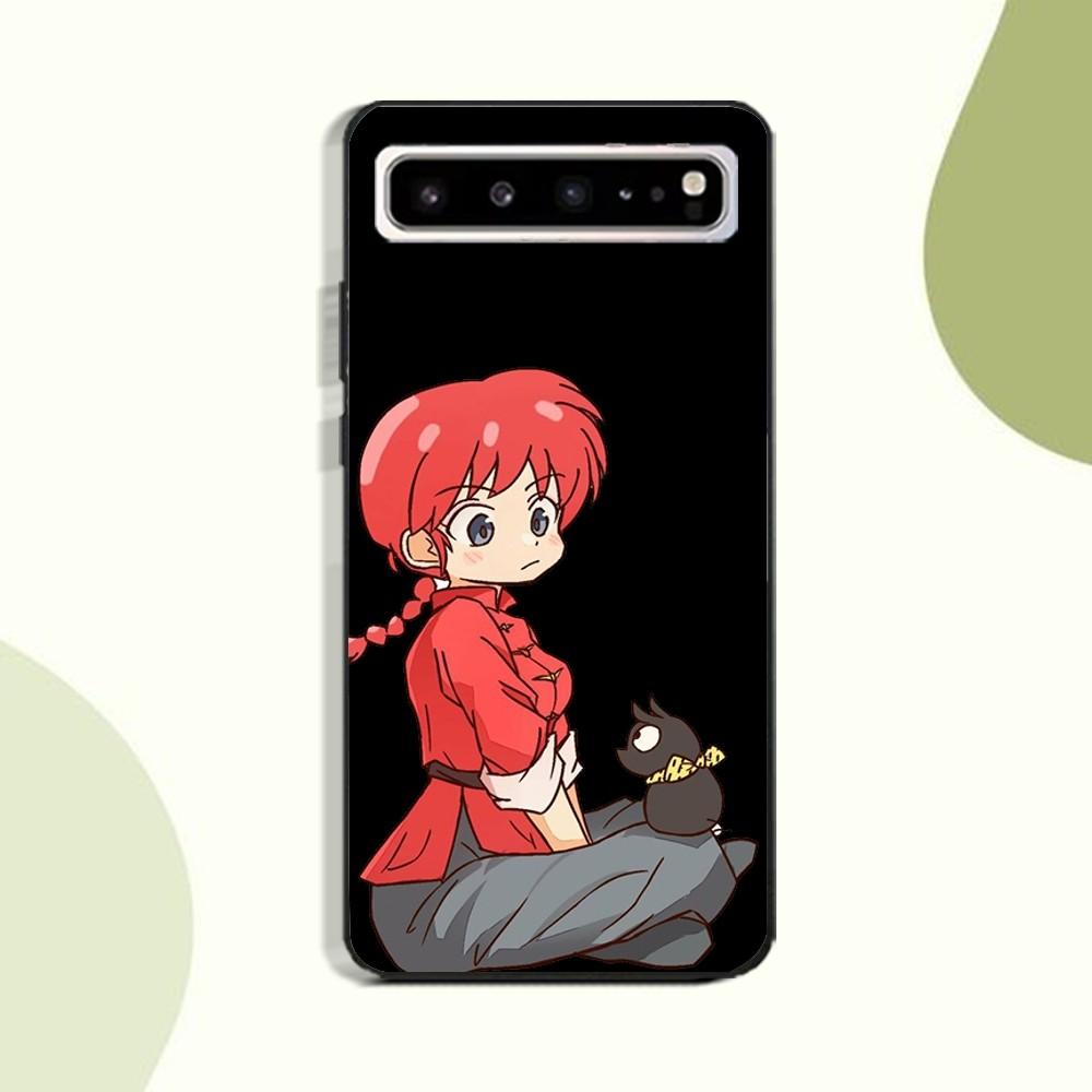 Ranma C-Cartoon Phone Case For Samsung Galaxy A52 A12 A51 S21 Edge S22ULTRA S23 S24 S20LITE Plus Ultra Black Cover