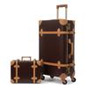 Suitcase Ultra Lightweight Trunk Antique Style Stylish and Cute Carry Bag for Business Trips and School Travel Bag Set [urecity] Set, Case, Trunk,
