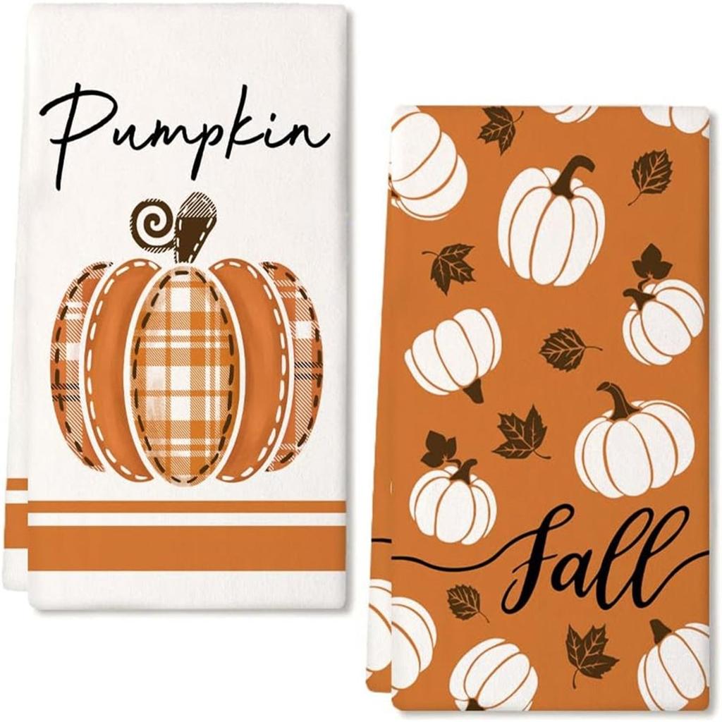 Microfiber Halloween Pumpkin Festival Green Elf/ Printed Towel Kitchen Washing Hand Towel Face Towel