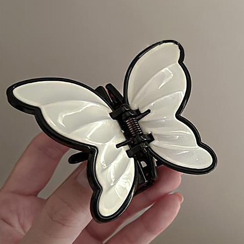 Новые акриловые заколки-краб в виде бабочки для женщин в корейском стиле, милые геометрические заколки-крабы, модные аксессуары для волос для девочек