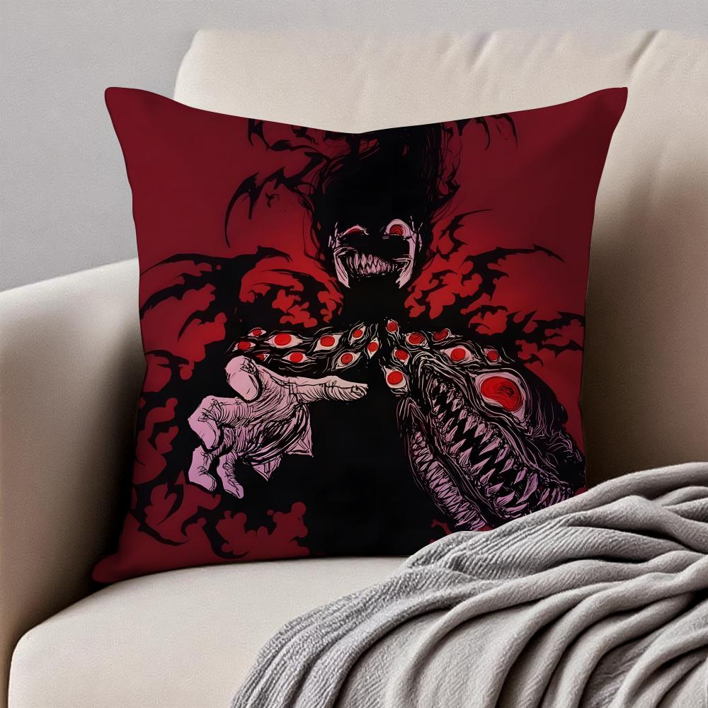 anime dark Anime HHellsing UUltimate Cushion Cover Pillowcase Antidustmite Invisible Zipper Short Plush Sofa Cushion