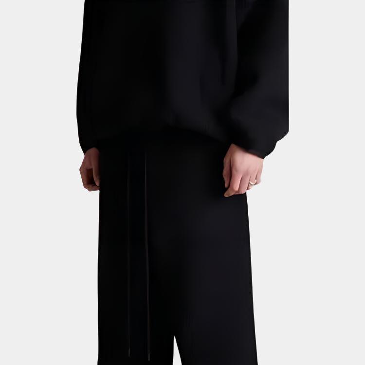 Fear of God Essentials Штаны из поларфлиса, цвет черный, мужские, низ 130SP244254F