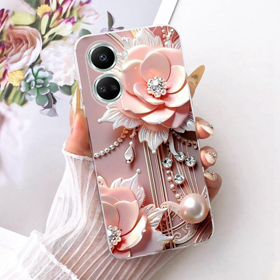Case For Huawei Nova 10 Pro Phone Cover for Huawei Nova 10 SE Nova 10SE Soft Silicone TPU transparent Painted Flower Fundas