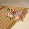 2pcs 2pcs Flower Patches Embroidery Design Butterfly Patches Heat Transfer Patches  For DIY Clothing