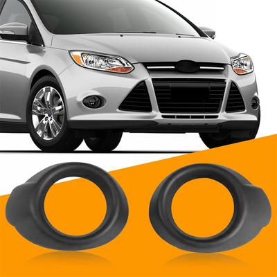 Пара черных корпусов-крышек противотуманных фар переднего бампера для Ford Focus 2012-2014