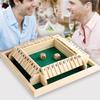 Настольная игра Shut The Box 4 игрока Деревянная настольная математическая игра Дети Взрослые Семья