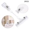 2PCS Sign Card  Double Clips Useful Transparent Plastic Advertising Folder  Display Holder