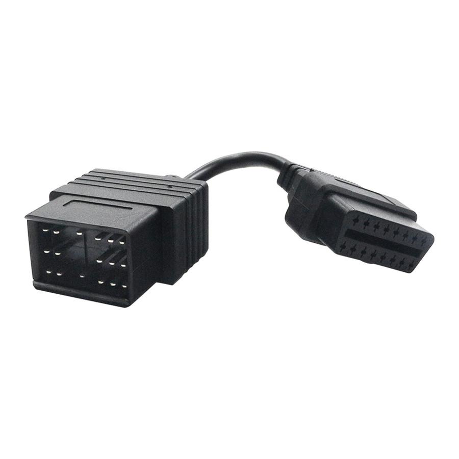 For Toyota 17pin to 16pin OBDII Extension Cable Connector Adapter