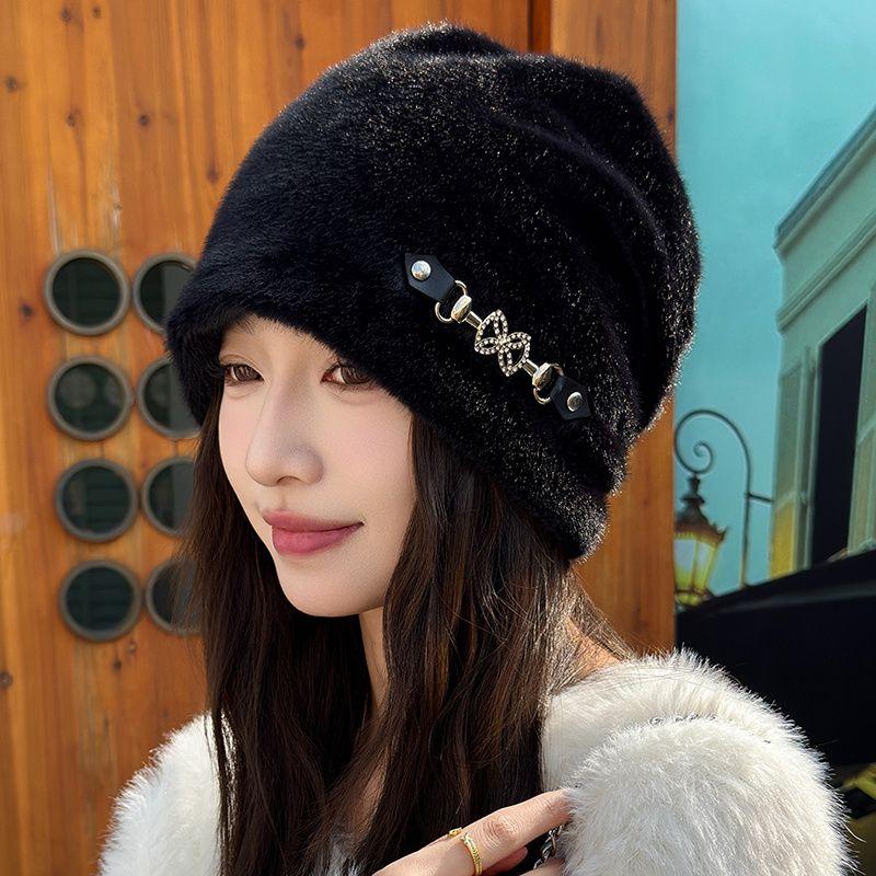 Свободная версия Тонкая шапка Женская набивная уличная Hattechknitting Hat