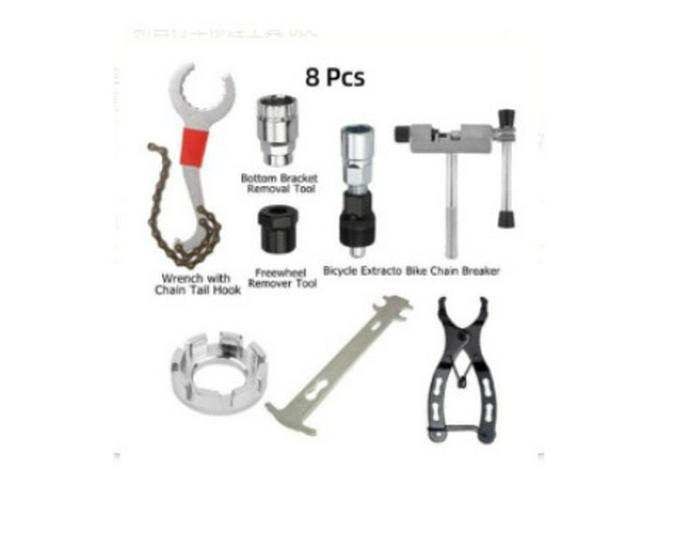 Многофункциональный велосипедный инструмент: Съемник каретки, маховика, цепи и шатунов