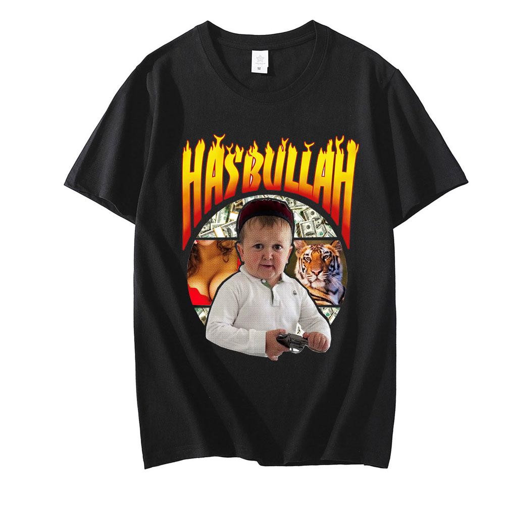 Classic Hasbulla Fighting Tshirt Unisex Fan Gift Mini Khabib Blogger Tshirt Unisex Unisex Graphics Print Tees Short Sleeve Tops