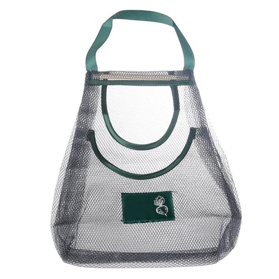 Storage Bag Useful Visible Sturdy Construction Ginger Garlic Potatoes Onions Hanging Home Supply