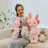 Adorable Plush Rabbit Doll For Kids And Adults Soft Comforting Hugging Pillow