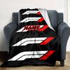Formula 1 Logo Blanket With Customizable Name Soft And Comfortable Shawl Blanket For All Seasons Suitable For Home Travel Camping Office Decoration