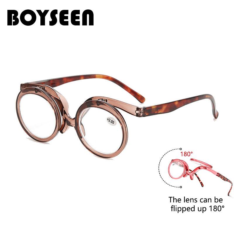 BOYSEEN Откидные очки для чтения Мужские очки для дальнозоркости Женские очки для макияжа Дальнозоркость