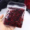 10g Red Black Nail Sequins Decorations 3D Poker Heart Numbers Letters Flakes for DIY Nail Art Supplies Nail Manicure Accessories