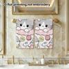 Lovely Kitty Cartoon Absorbent Bath Towel, Soft Quick Dry Hand Towel