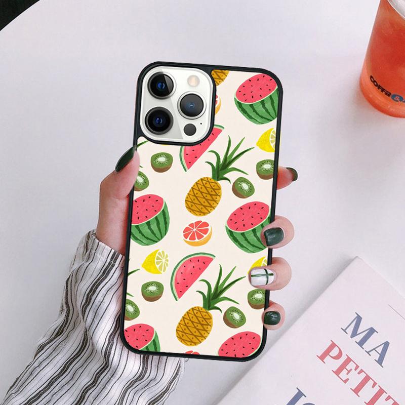 Милый летний арбузный чехол для телефона iPhone 17 Air 14 13 12 16Pro Max 15 Plus Max Защитный корпус coque